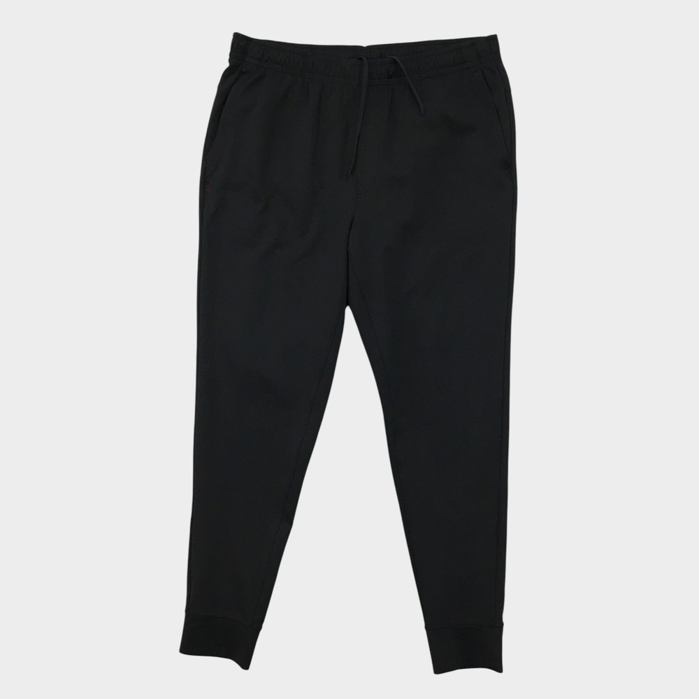 Rhone Mens Commuter Jogger Pants Black Large Performance Stretch Tapered Leg